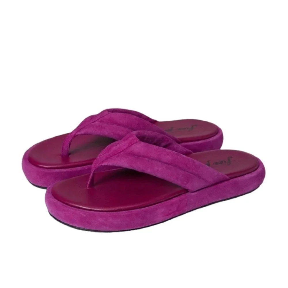 Free People Wonderland flatform thong sandals in Verbena Size 38 /‎ US 8